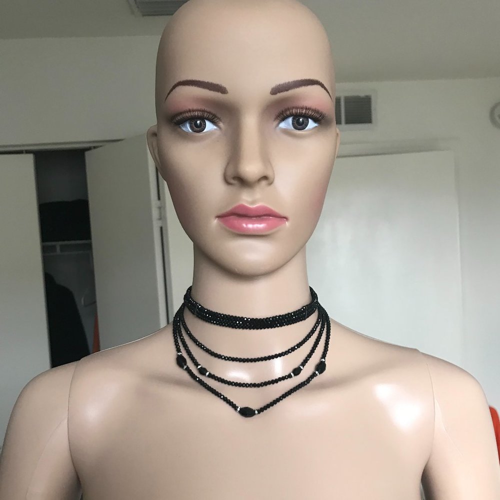 Black Layered Chocker
